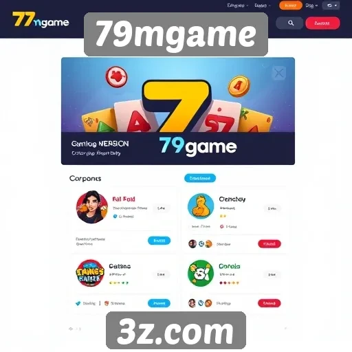 Interface de usuário do 79mgame é amigável